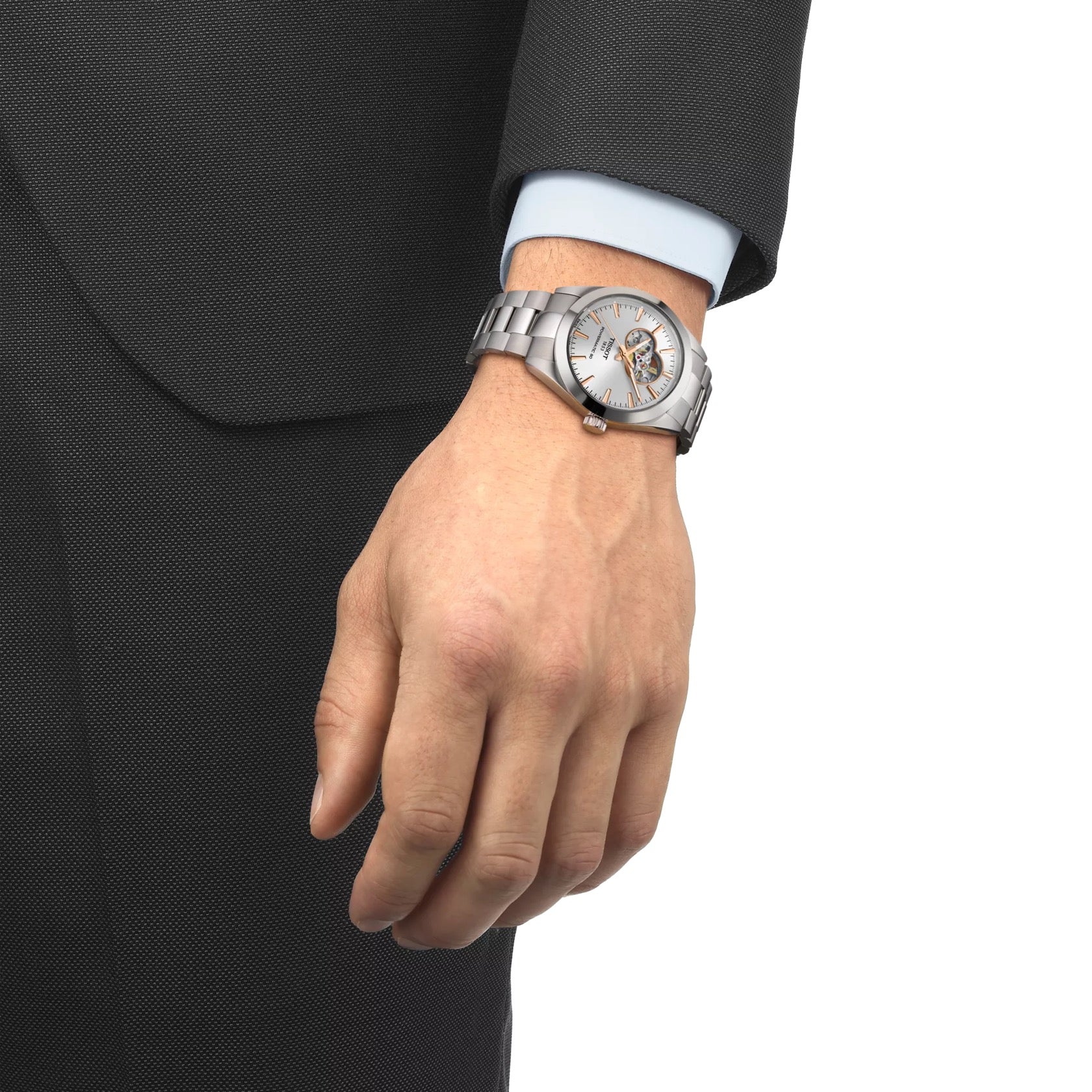 TISSOT GENTLEMAN OPEN HEART 40MM | T127.407.11.031.01
