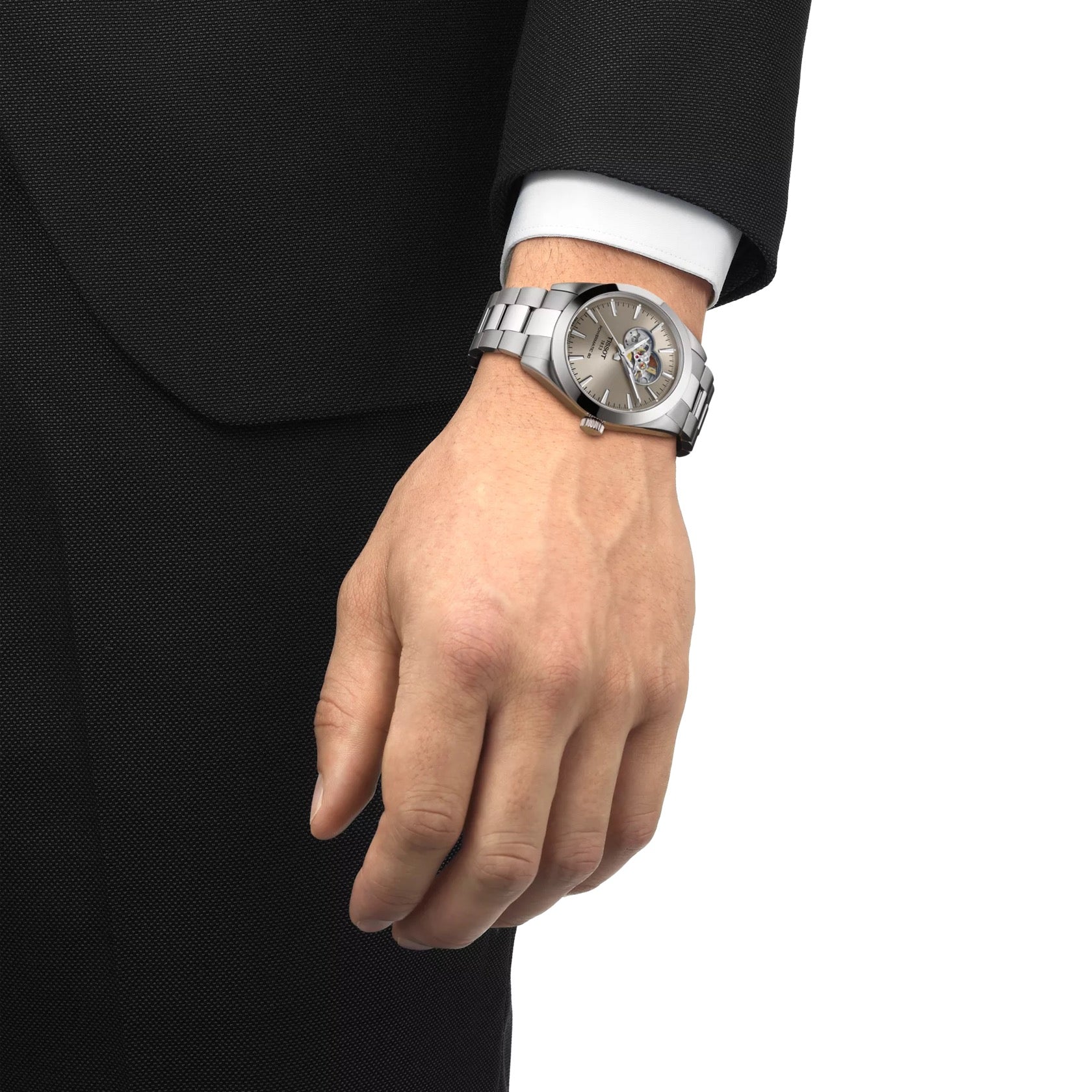 TISSOT GENTLEMAN OPEN HEART 40MM | T127.407.11.081.00